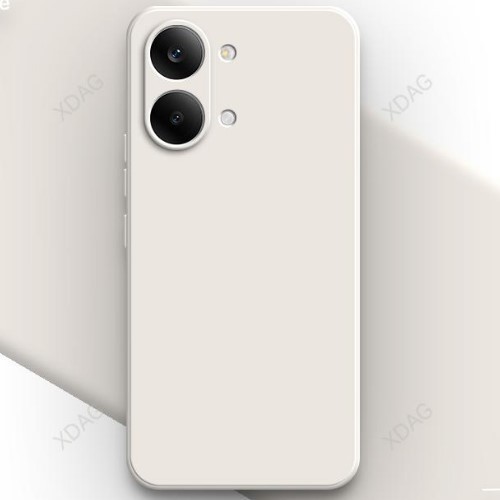 Накладка Silicone case SMTT для Xiaomi Poco X8 Pro Max Кремова-0