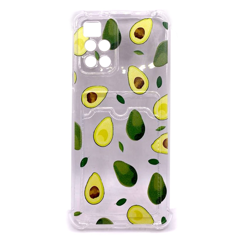 Накладка Space Card Pocket Image для Xiaomi Redmi 10/Redmi 10 (2022) авокадо-0