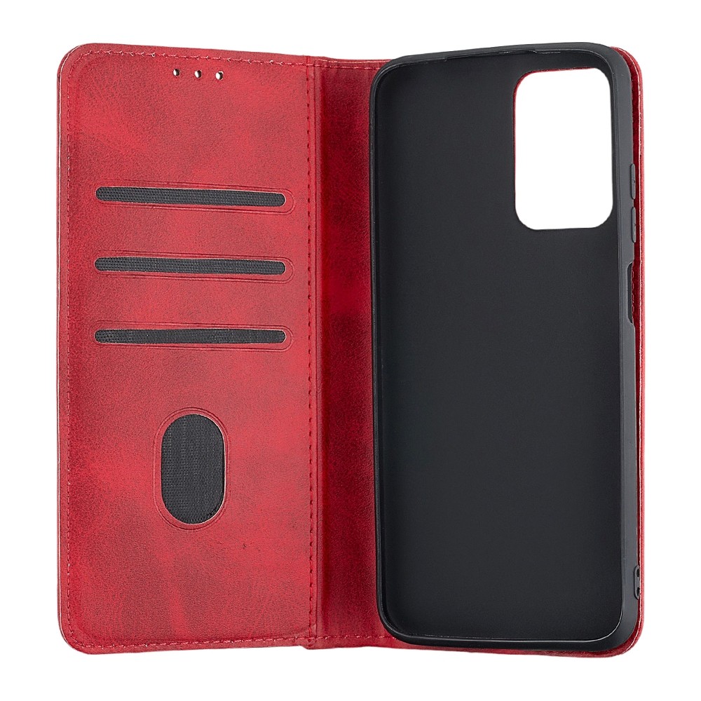 Книжка Black TPU Magnet для Xiaomi Redmi 10/10 2022 темно-червона-2