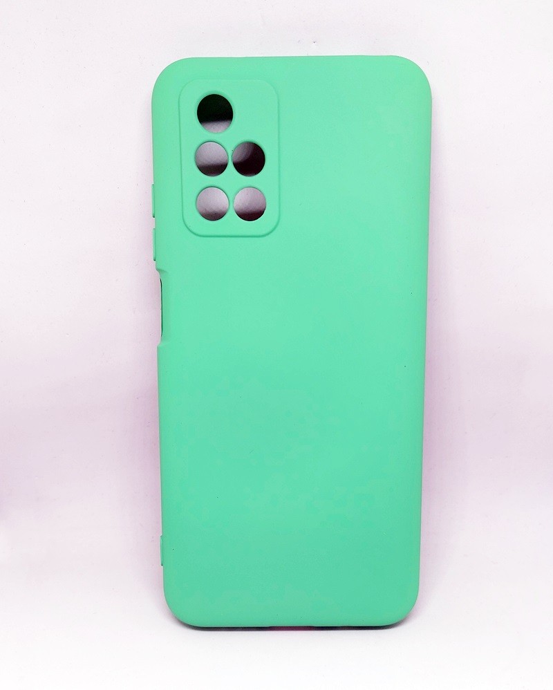 Накладка Soft touch для Xiaomi Redmi 10 зелена-0