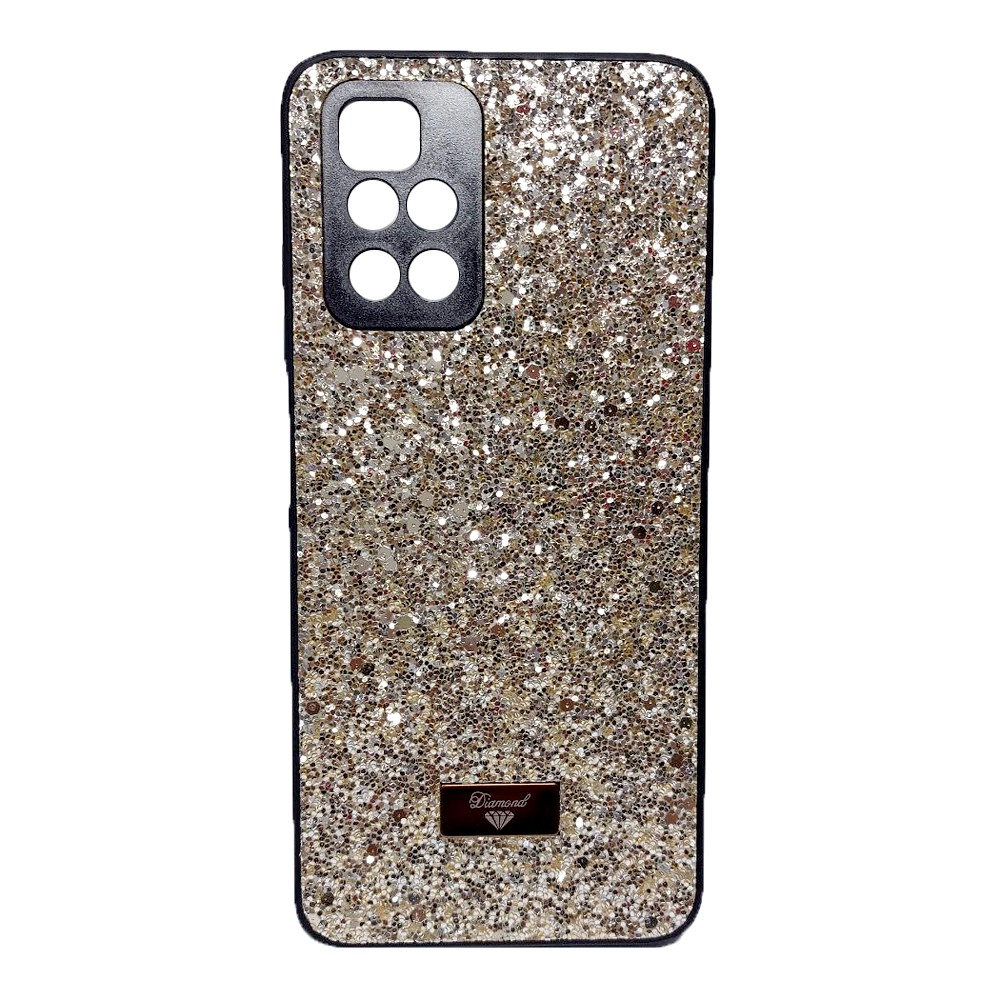 Накладка Bling Grainy Diamond Separate Camera для Xiaomi Redmi 10 (Світло-золота)-0