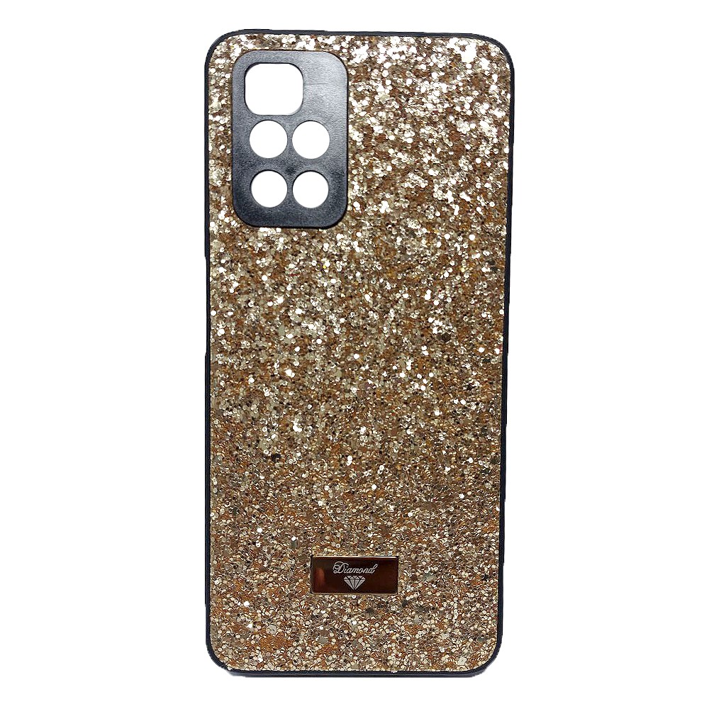 Накладка Bling Grainy Diamond Separate Camera для Xiaomi Redmi 10 (Золота)-0