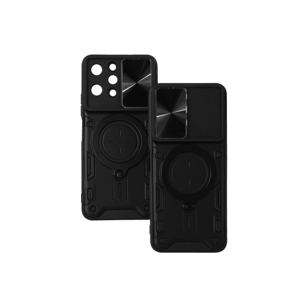 Чохол Protective Stand Case для Xiaomi Redmi 12 4G (Black)-0
