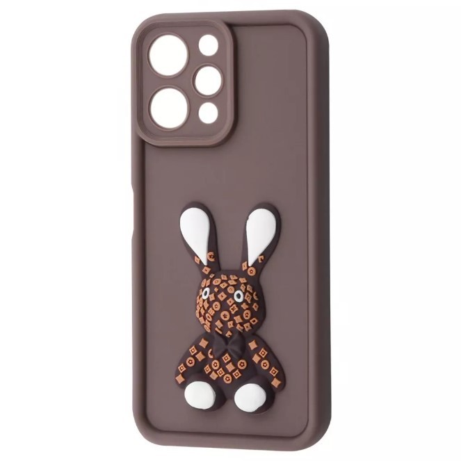 Чохол Pretty Toys для Xiaomi Redmi 12 4G (Brown/rabbit)-0