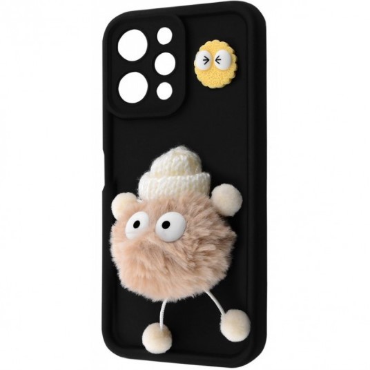 Чохол Pretty Toys для Xiaomi Redmi 12 4G (black/fluffy white)-0