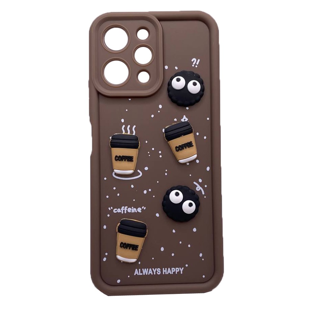 Чохол Pretty Toys для Xiaomi Redmi 12 4G (Brown/Always Happy)-0
