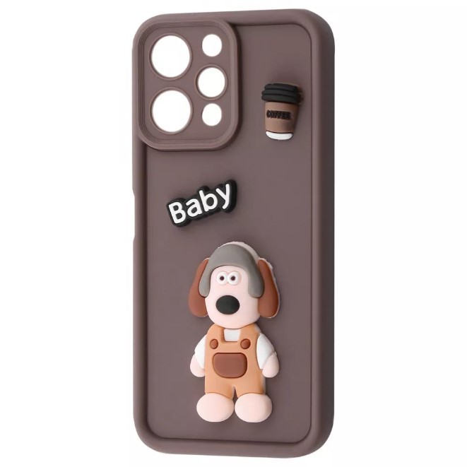 Чохол Pretty Toys для Xiaomi Redmi 12 4G (Brown/ dog)-0