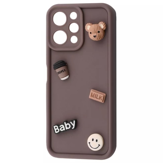 Чохол Pretty Toys для Xiaomi Redmi 12 4G (Brown/baby milk)-0