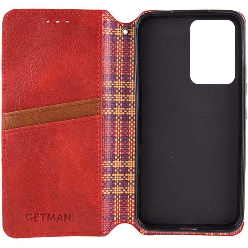 Книжка GETMAN Cubic для Moto G05/E15 червона-1