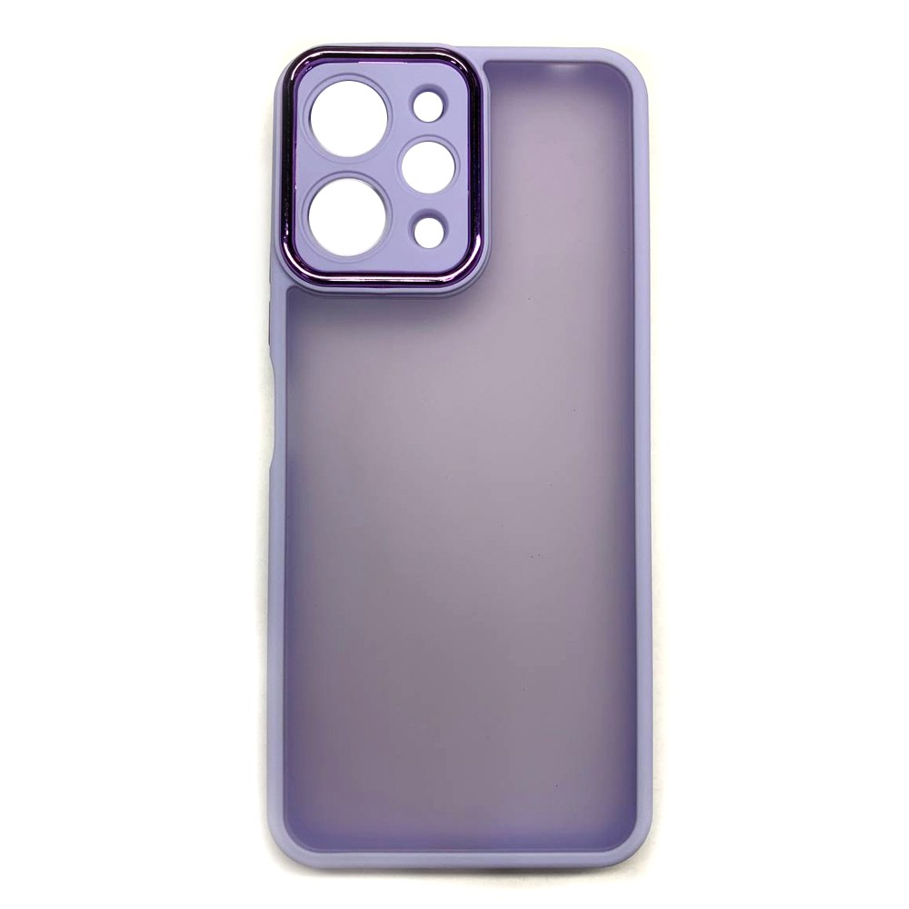 Накладка Luxury Metal Lens для Xiaomi Redmi 12 4G (Бузковий)-0