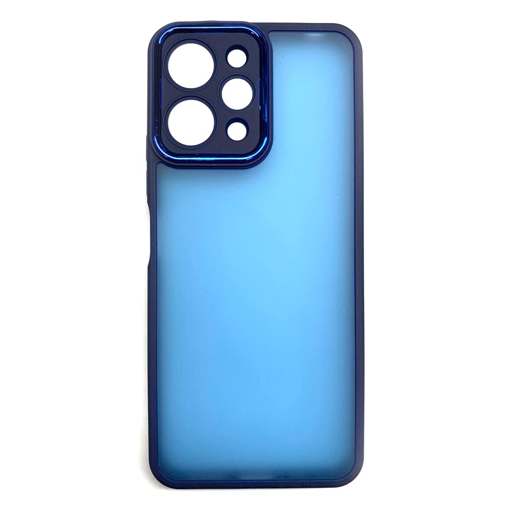 Накладка Luxury Metal Lens для Xiaomi Redmi 12 4G (Синій)-0