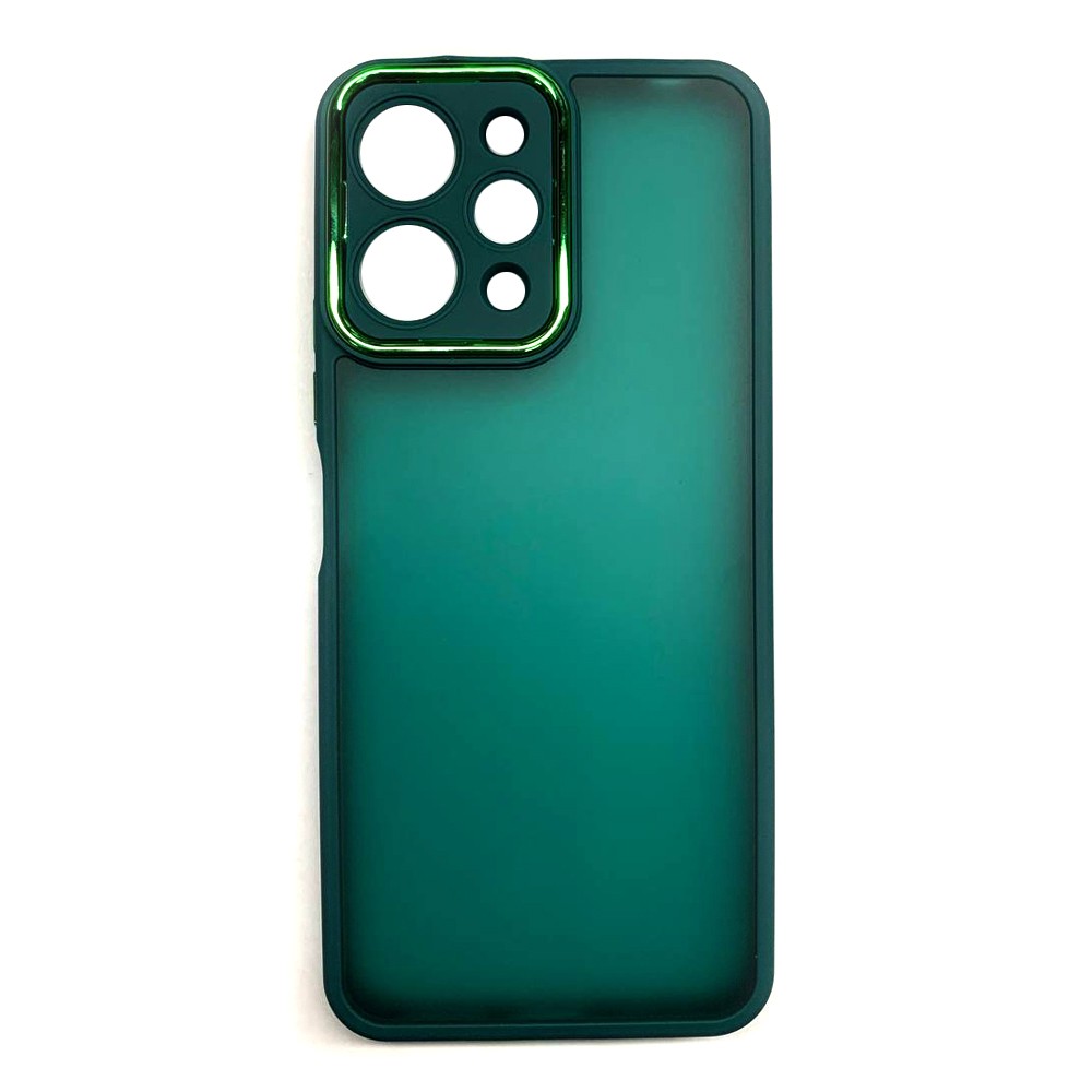 Накладка Luxury Metal Lens для Xiaomi Redmi 12 4G (Зелений)-0