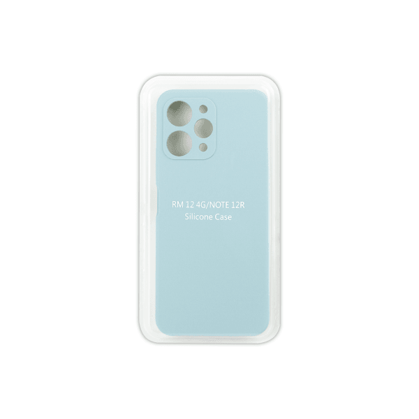 Silicone Case Full Protective No Logo для Xiaomi Redmi 12 (Pale Green)-0