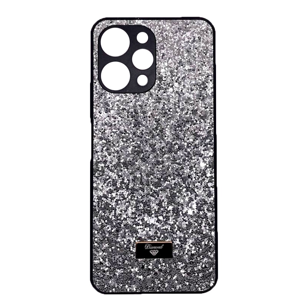 Накладка Bling Grainy Diamond Separate Camera для Xiaomi Redmi 13 (Срібляста)-0