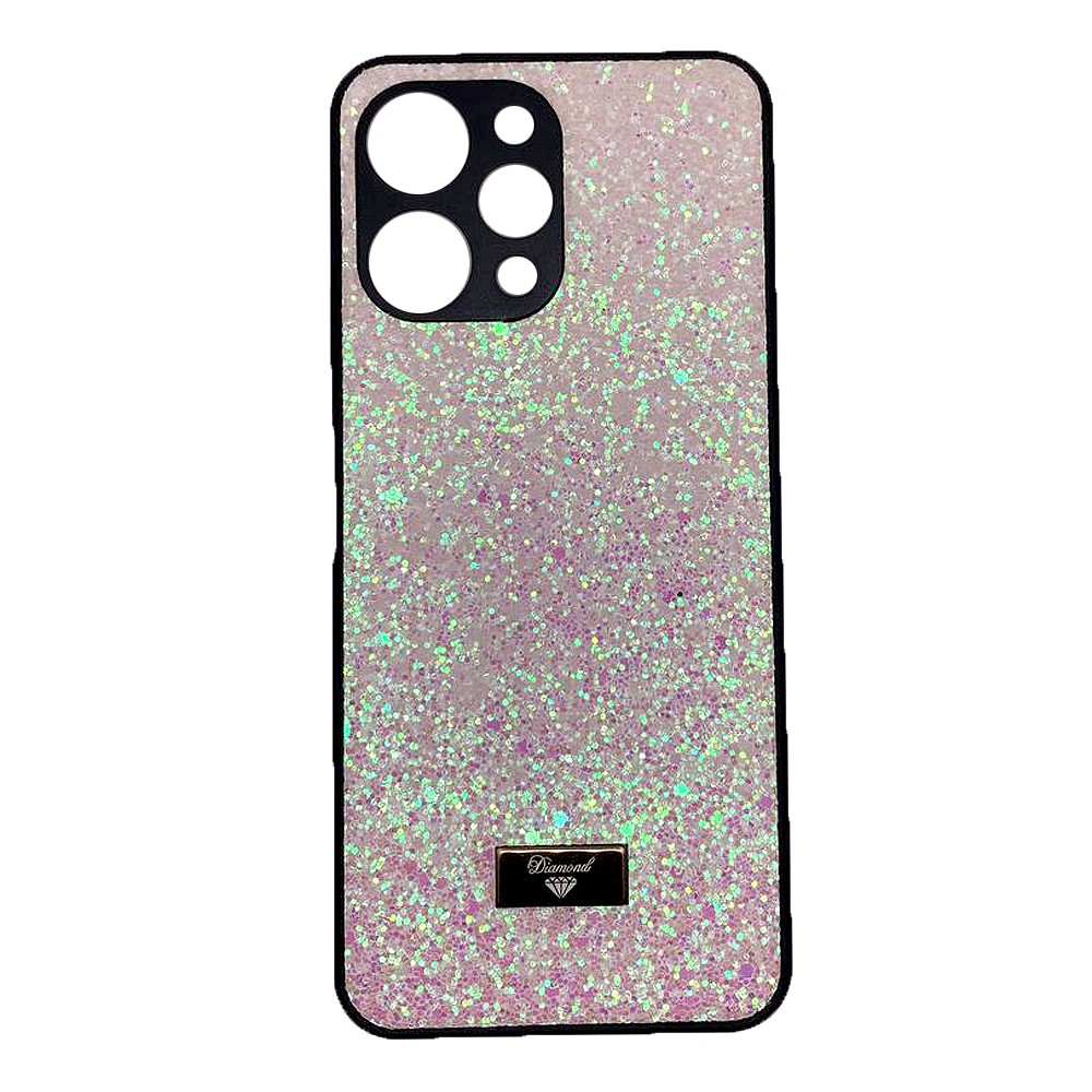 Накладка Bling Grainy Diamond Separate Camera для Xiaomi Redmi 12 4G/5G (Рожева)-0