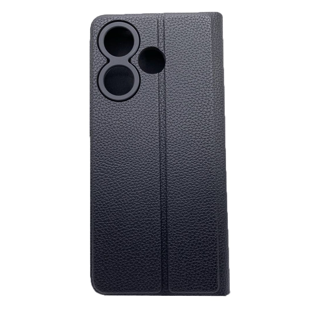 Книжка Leather Flip case для Xiaomi Redmi 13/Poco M6 4G (Black)-1