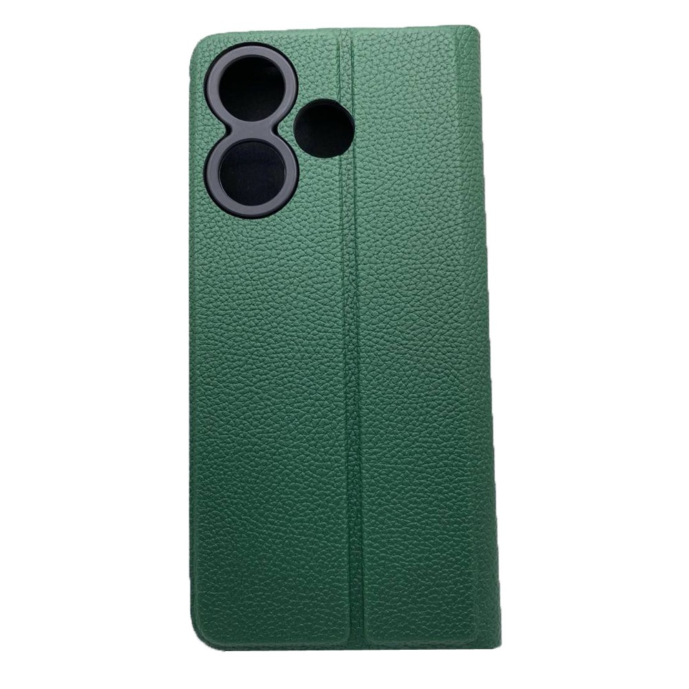 Книжка Leather Flip case для Xiaomi Redmi 13/Poco M6 4G (Green)-1