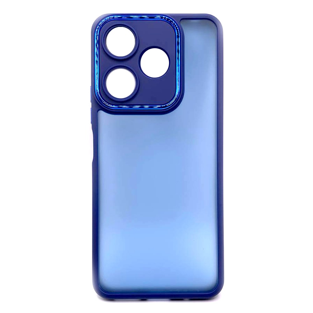 Накладка Luxury Metal Lens для Xiaomi Redmi 13 (Синій)-0