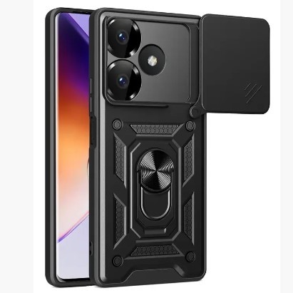 Накладка Camshield Serge Ring для Xiaomi Redmi 13 4G Чорна-0