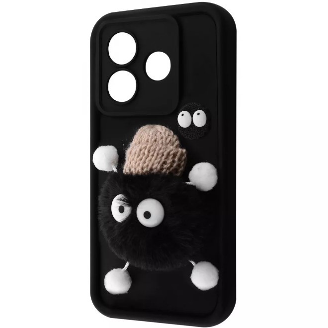Чохол Pretty Toys для Xiaomi Redmi 13 4G/ Poco M6 4G (black/fluffy black)-0