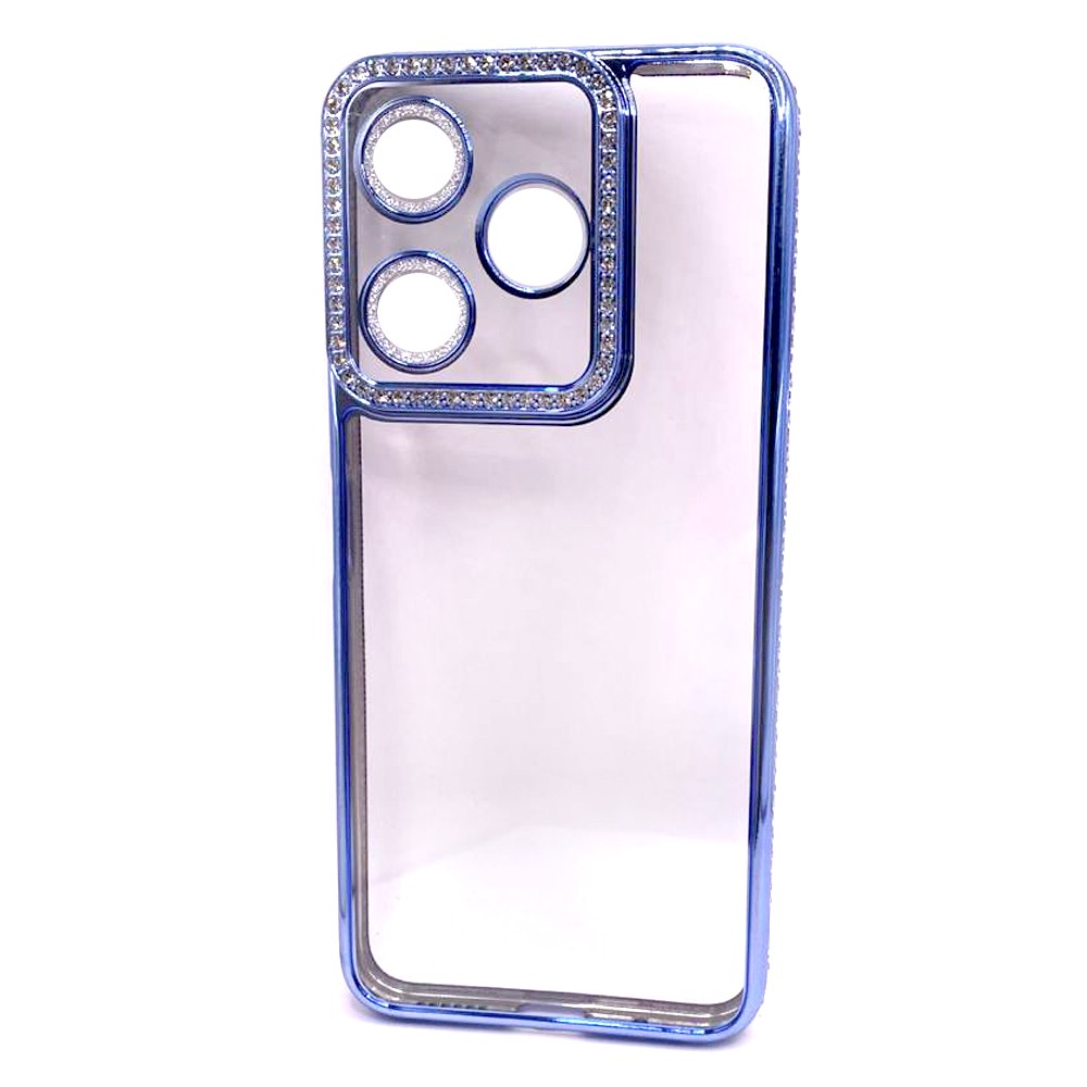 Чохол Clear Diamonds для Xiaomi Redmi 13 4G / Poco M6 4G синій-0