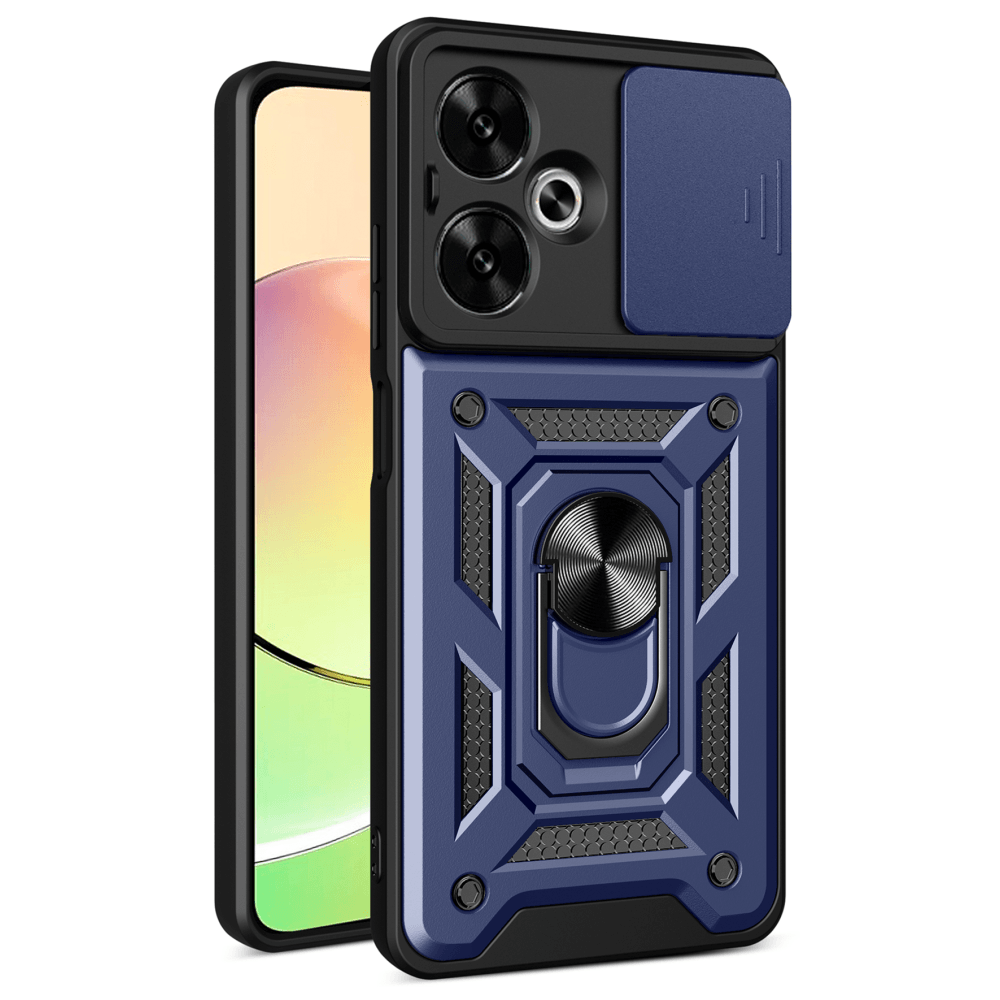 Накладка Camshield Serge Ring для Xiaomi Redmi 13 4G Синя-0