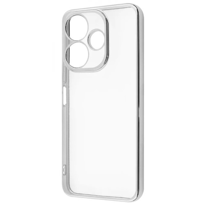 Чохол Metal Color для Xiaomi Redmi 13 4G / Poco M6 4G / Note 13R (silver)-0