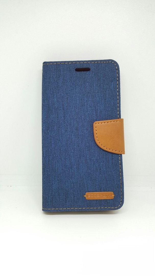 Книжка Goospery Canvas для Samsung A3 (2016) A310 синя-0