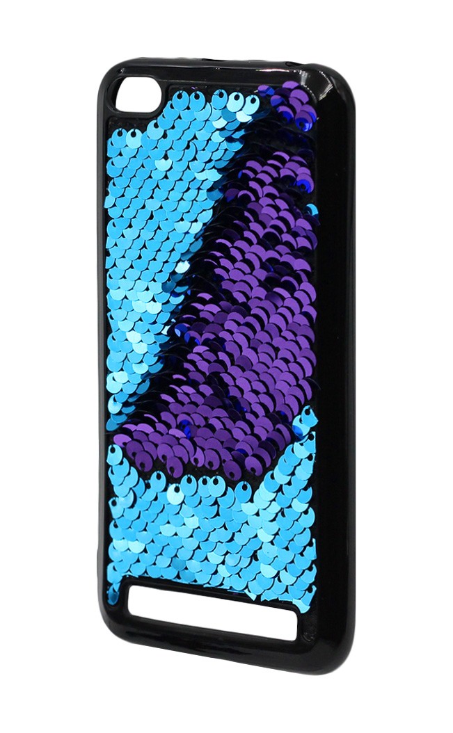 Накладка Sequins для Xiaomi Redmi 5a синя-1