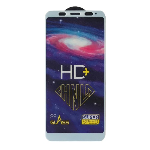 Захичне скло Full Glue для Xiaomi Redmi 5 Plus з білою рамкою-0