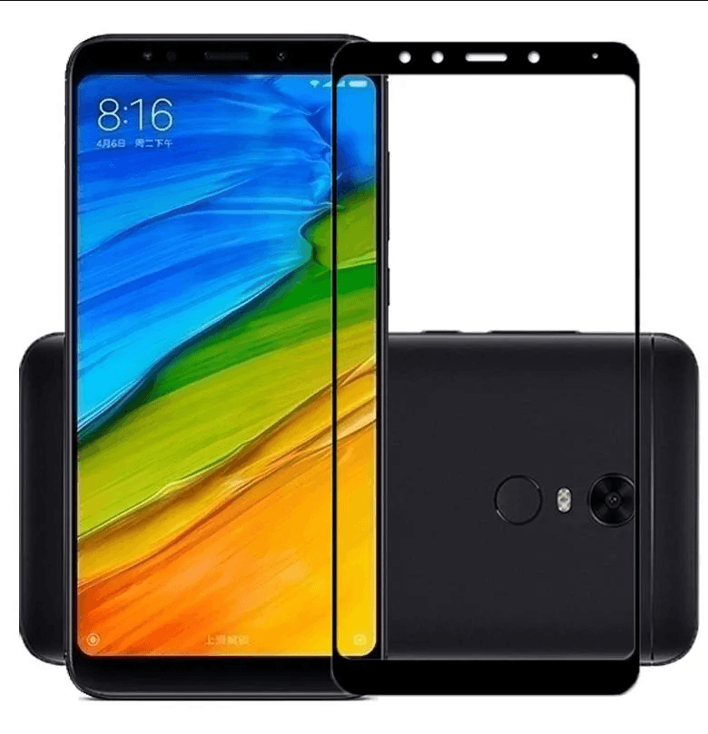 Захисне скло 3D для Xiaomi Redmi 5 Black (повна поклейка)-0