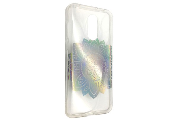 Накладка Rainbow Silicone для Xiaomi Redmi 5 Plus Квітка-0