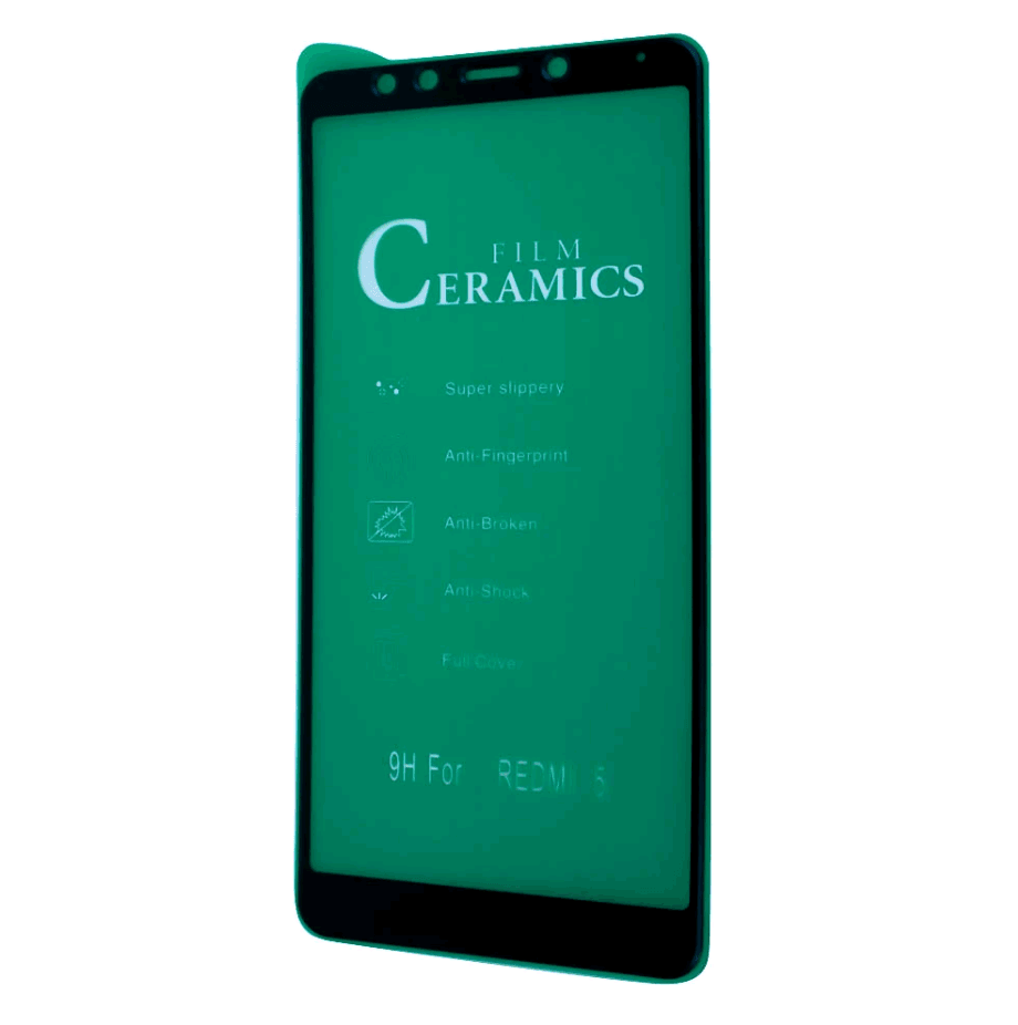 Гнучке скло Ceramic для Xiaomi Redmi 5 глянцеве з чорною рамкою-0