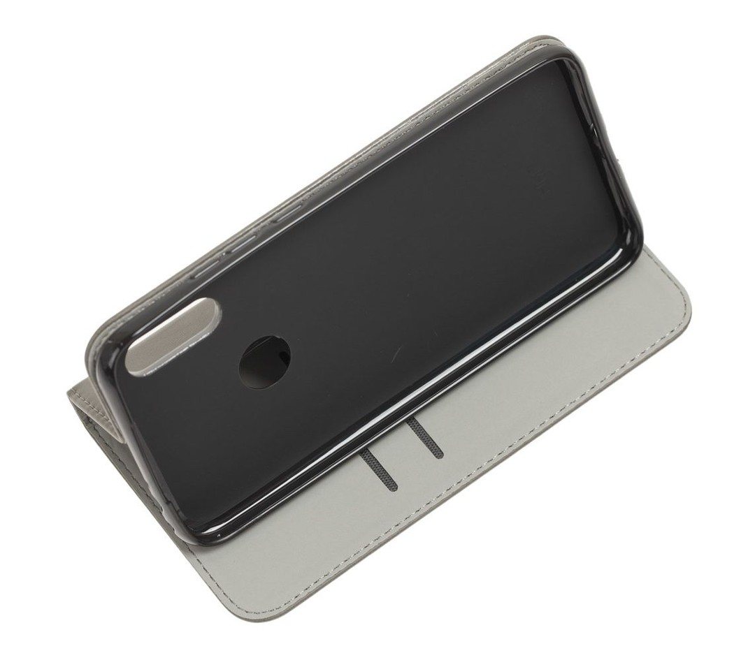 Книжка Black TPU Magnet для Xiaomi Redmi 7 сіра-2