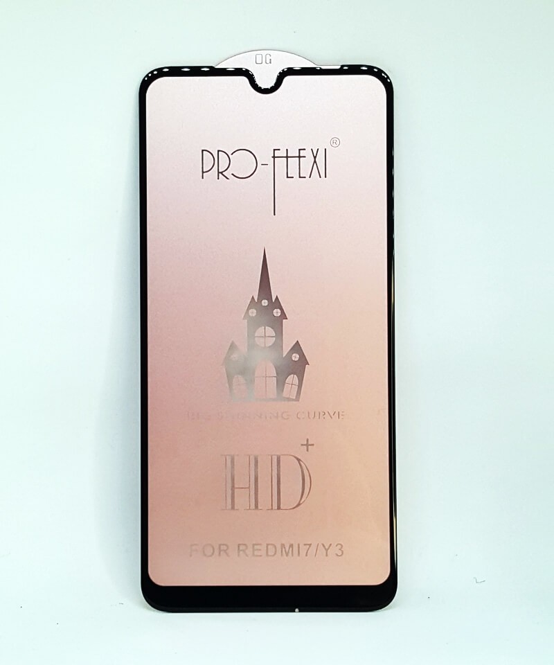 Захисне скло Flexi HD+ для Xiaomi Redmi 7 (Чорне)-0