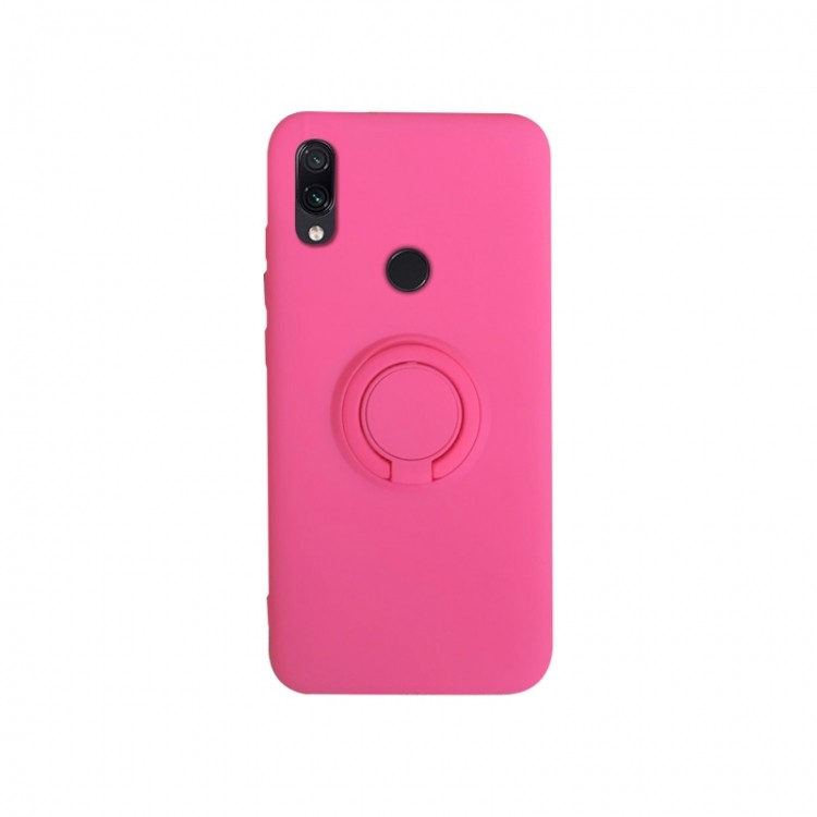 Накладка ColorRing з кільцем для Xiaomi Redmi Note 7 малиновий-0