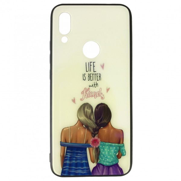 Чохол Girls Glass для Xiaomi Redmi 7  Life is better-0