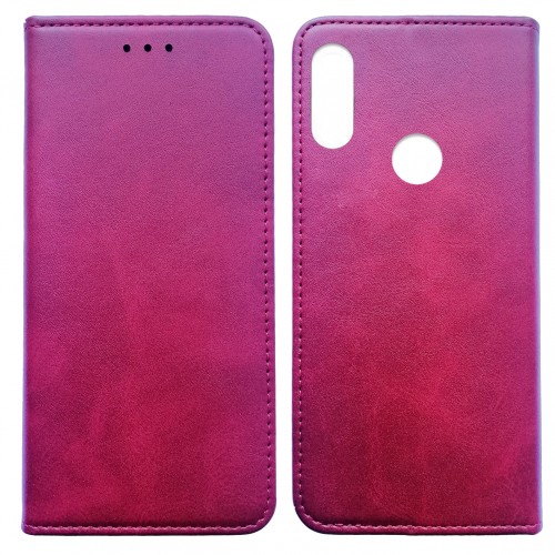 Книжка Black TPU Magnet для Xiaomi Redmi 7 рожева-0