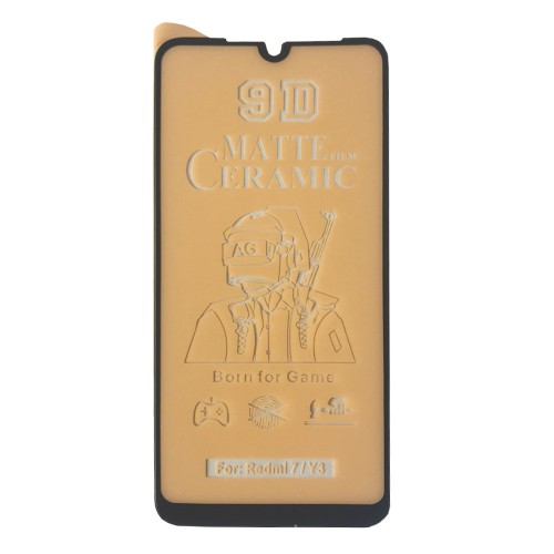 Гнучке скло Ceramic Matt для Xiaomi Redmi 7  матове з чорною рамкою-0