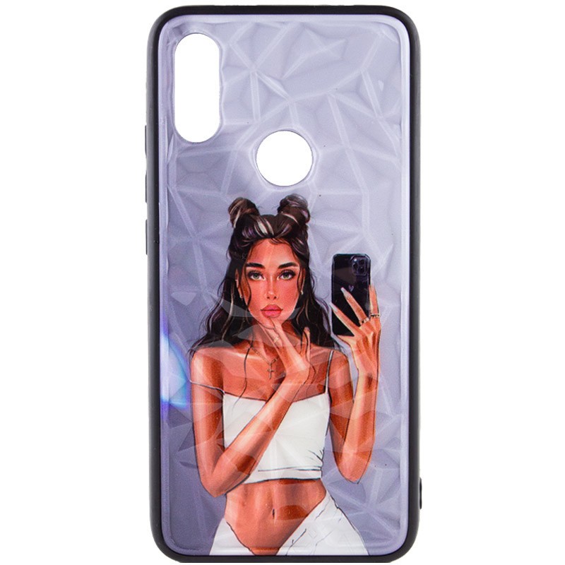 Накладка Ladies для Xiaomi Redmi 7 Black in white-0