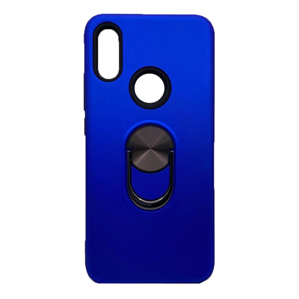 Чохол з кільцем SoftTouch для Xiaomi Redmi 7 (Синій)-0