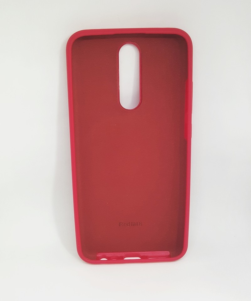 Silicone Cover Full Protective Xiaomi Redmi 8 (rose red)-1