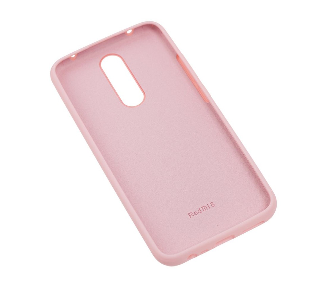 Silicone Cover Full Protective для Xiaomi Redmi 8 (pink sand)-2