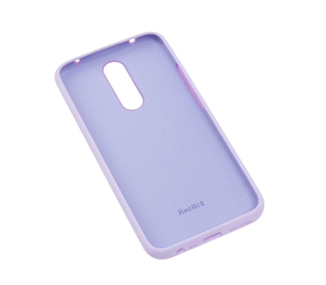 Silicone Cover Full Protective Xiaomi Redmi 8 (light purple)-2