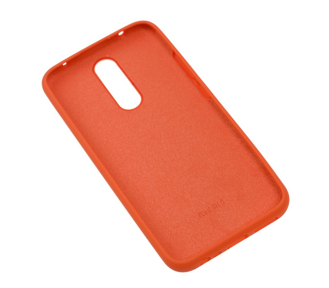 Silicone Cover Full Protective Xiaomi Redmi 8 (orange)-2
