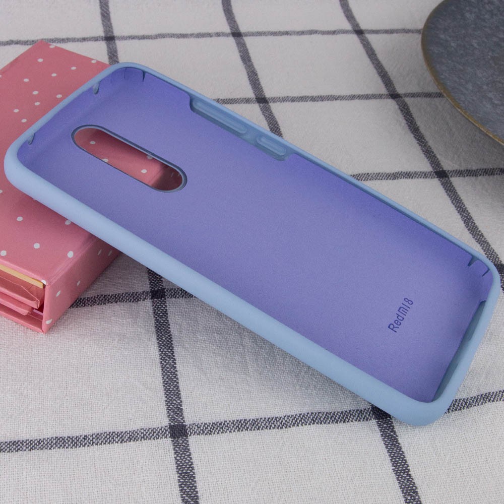 Silicone Cover Full Protective для Xiaomi Redmi 8 Mist Blue-2