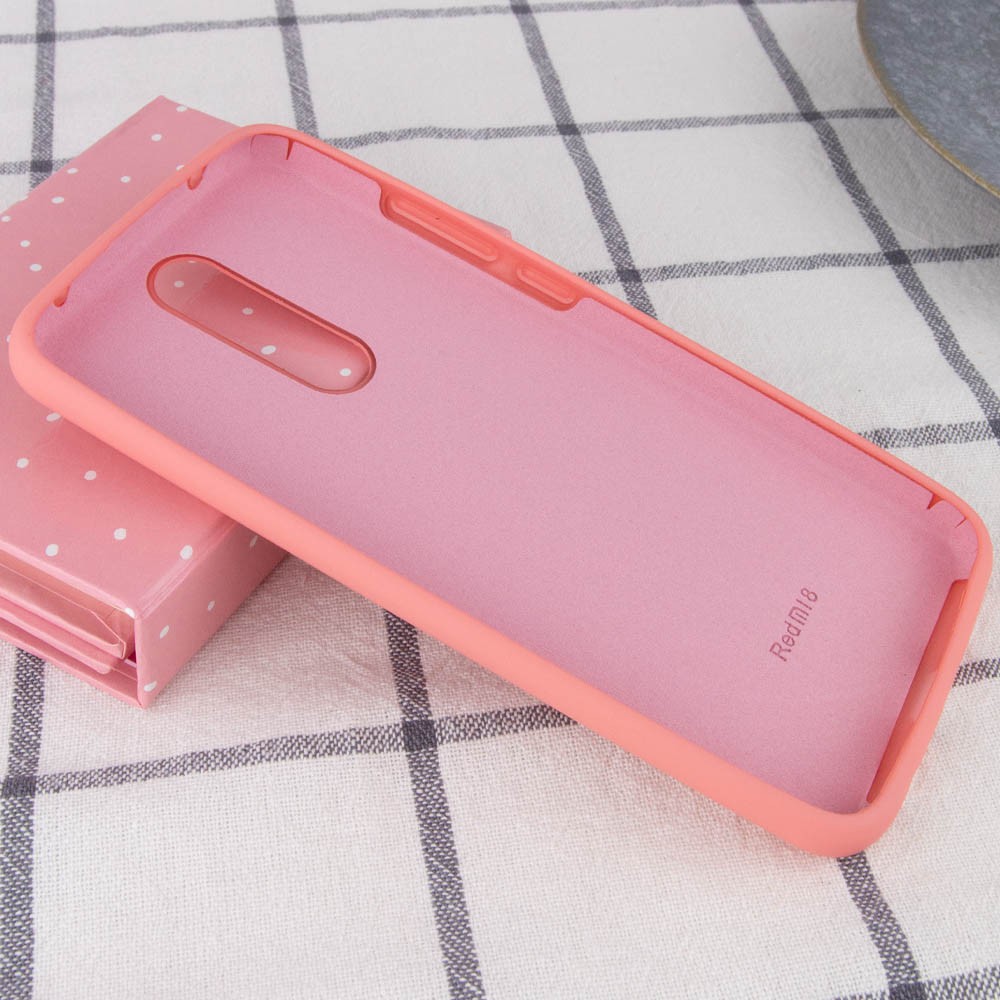 Silicone Cover Full Protective для Xiaomi Redmi 8 Peach-2