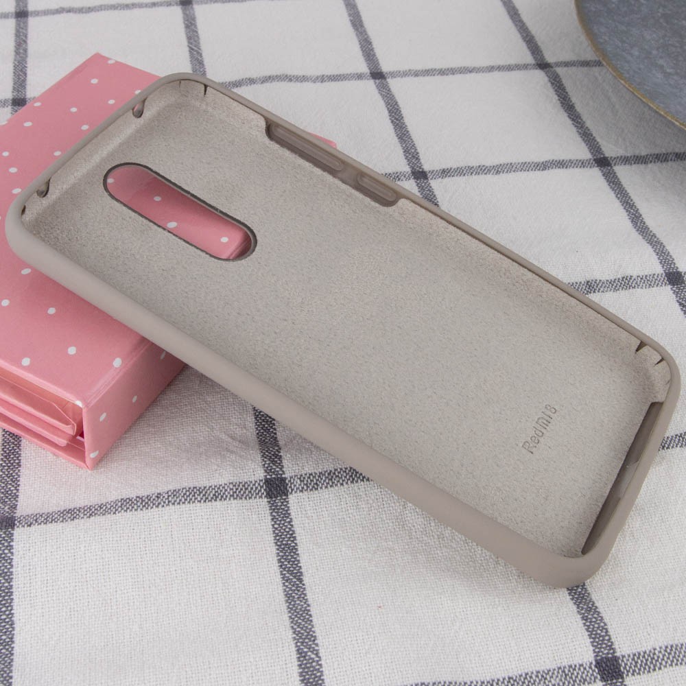 Silicone Cover Full Protective для Xiaomi Redmi 8 Gray-2