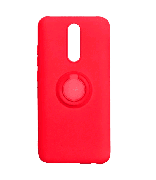 Накладка ColorRing з кільцем для Xiaomi Redmi 8/8A червона-0