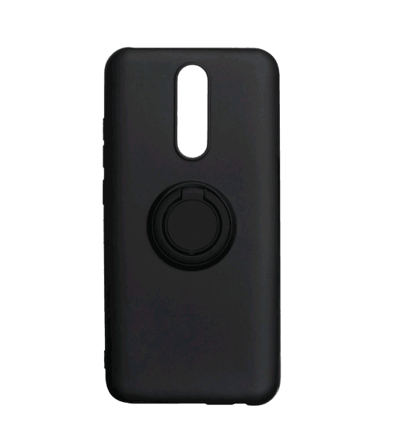 Накладка ColorRing з кільцем для Xiaomi Redmi 8/8A чорна-0